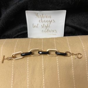 Kenneth Lane ~ Fashion Black & White Link Bracelet